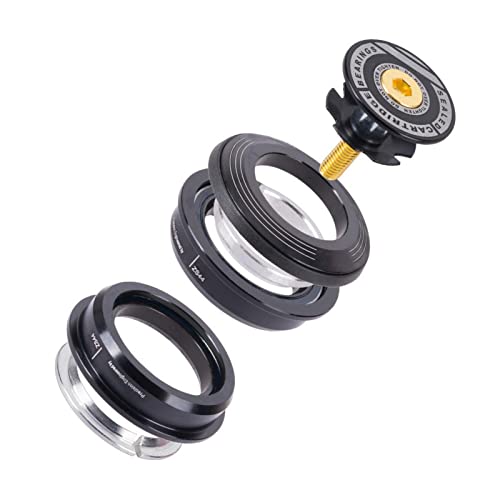 Black Aluminium Alloy 44mm Semi-Integrated Mountain Bike Headset Kit