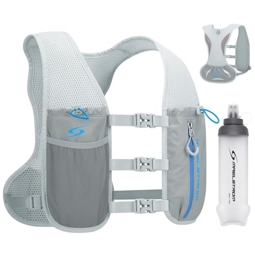 Lightweight Hydration Pack with 500ml Soft Flask - Gray