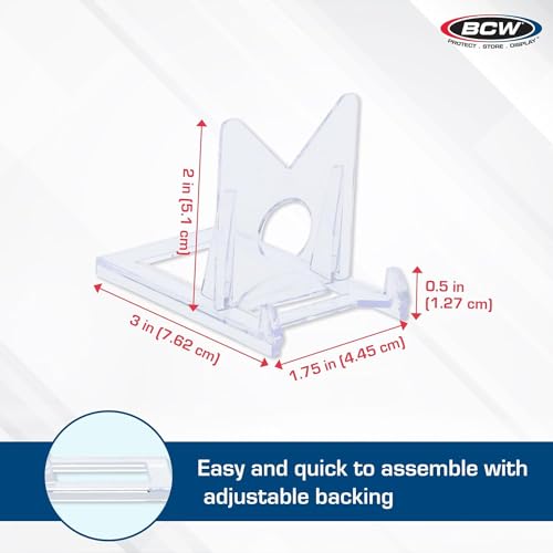 Card Display Stands - 2-Piece Adjustable Holder for Trading Cards