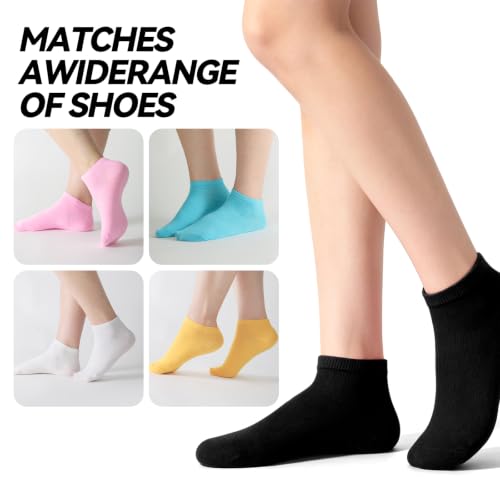 20 Pairs Low Cut Ankle Socks for Women No Show Casual Breathable Soft