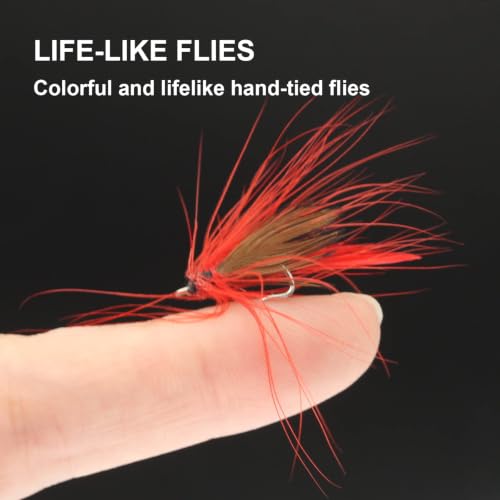 Floating Dry Fly Fishing Lures - 12pcs Butterfly Shaped Fly Kit