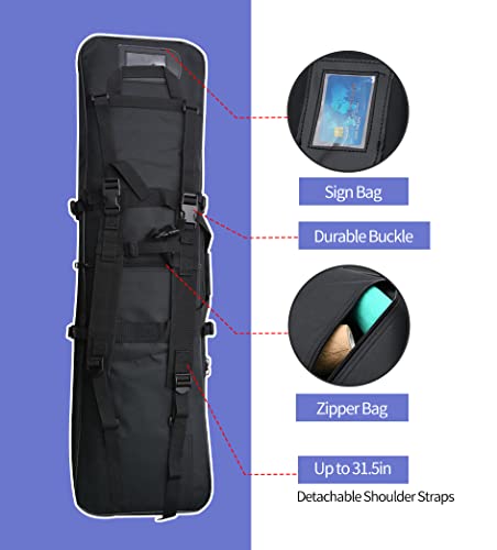 Portable Storage Bag - 37 Inch Black Case for Transportation