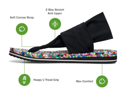Sanuk Bubble Sling Womens Sandals - Comfort Footbed Beach Sandals (7) - Sanuk Brand