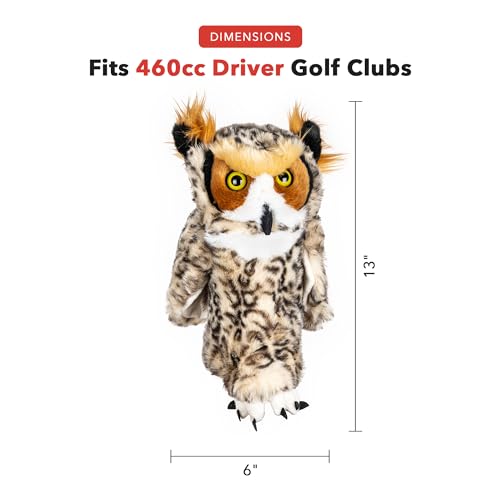 Daphne's Headcovers Owl Driver Golf Headcover - Premium, Stylish Club Protector for Men & Women