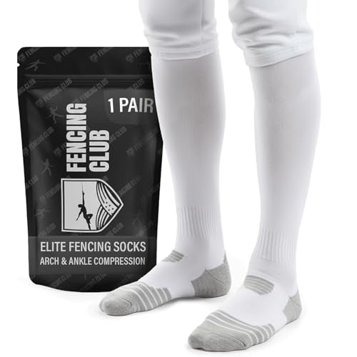 Moisture-Wicking Fencing Socks - Large Tall - 1 Pack