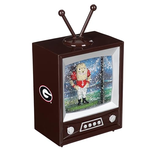 University of Georgia Snow Globe Lantern - Vintage TV Design