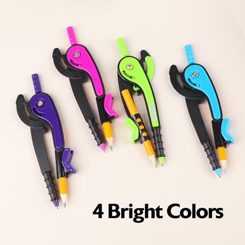 Scale-Arm Geometry Compass with #2 Wood Pencil - 1 Pack
