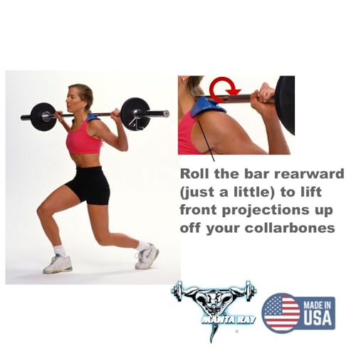Manta Ray Squat Load Distribution Device for Barbell Safety & Comfort