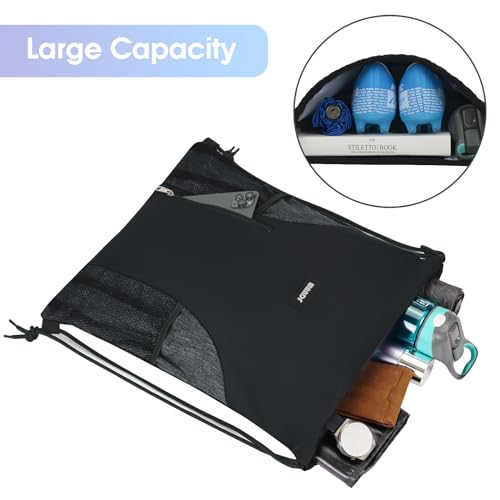 Water-Resistant Drawstring Backpack for Sports, Travel & Yoga