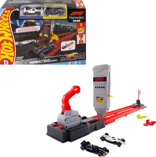 Formula 1 Racing Track Set with 2 Die-Cast Cars - F1 Playset
