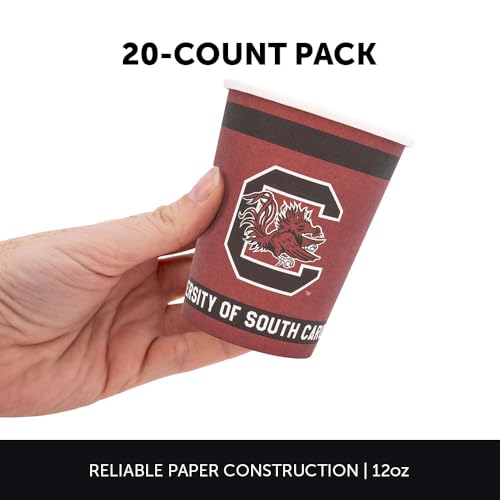 University of South Carolina Paper Cups - 20 Count, 9 oz
