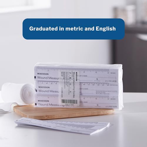 Wound Measuring Guide Ruler - Disposable Paper, 6-inch, 50 Count