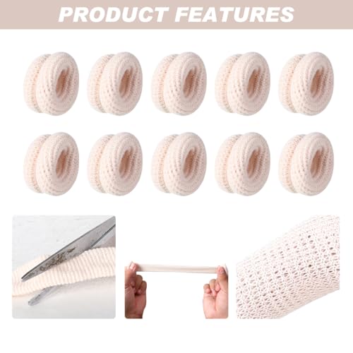 10-Piece Breathable Finger Bandage Set - Protective Cotton Fingertip Cots