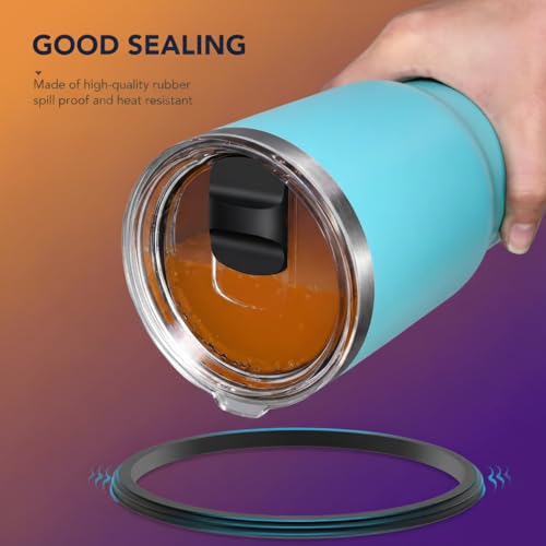 20 oz Tumbler Lid Replacement – Magnetic Slider, Spill-Proof, BPA-Free