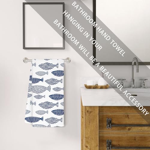 Coastal Ocean Fish Kitchen Hand Towel - 16x24 Inch - Ocean4