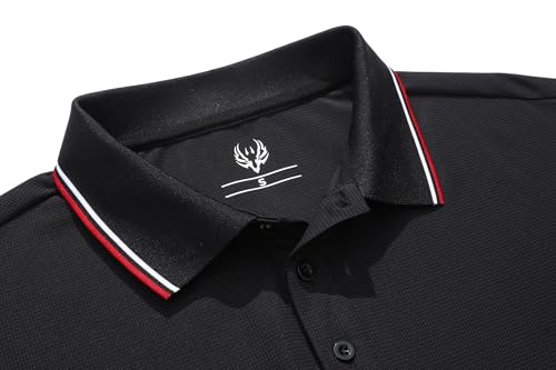 Men's Breathable Quick-Dry Polo Shirt for Golf - Short Sleeve