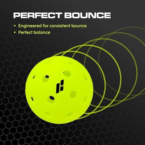 Outdoor Pickleball Balls - Durable USAPA Approved - Neon 3 Pack