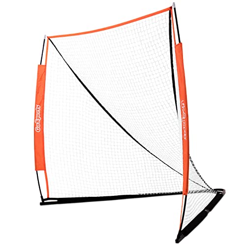Portable 6x6 Lacrosse Goal - Bow Style Frame for Easy Setup