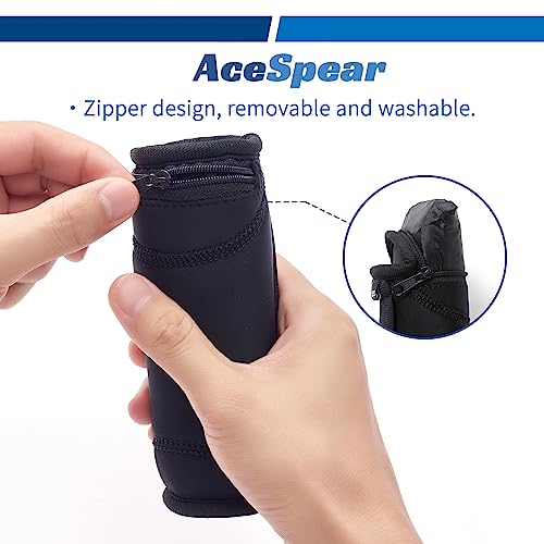 AceSpear 4 lb x 2 Soft Dumbbells - Reusable Hand Weights for Walking, Running, Aerobics (Black, 2 x 4 lb)