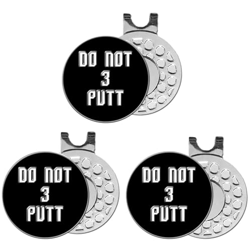 Finger Ten Golf Ball Marker with Hat Clip – Markers Only (3 Putt Variant)