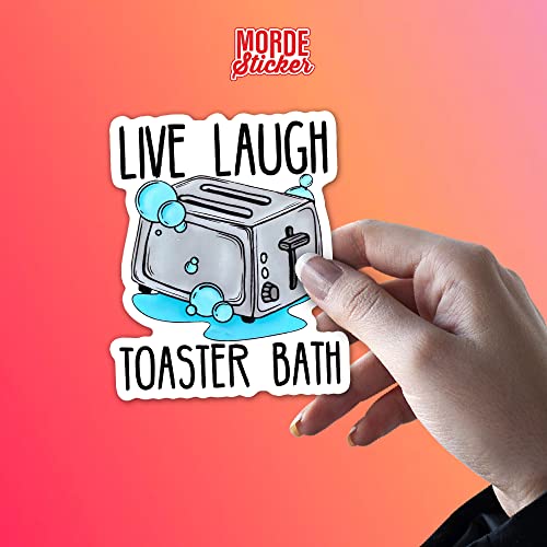 Live Laugh Toaster Stickers - 3Pcs 2 Inch Waterproof Vinyl Decals