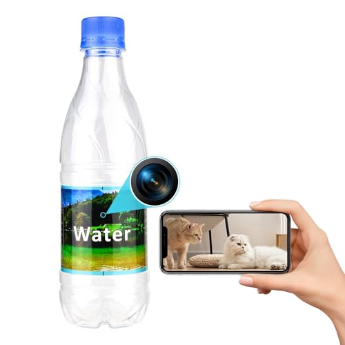 Hidden Camera Bottle - Mini Camera - Wireless Nanny Cam - Full HD - Indoor Home Security-No WiFi