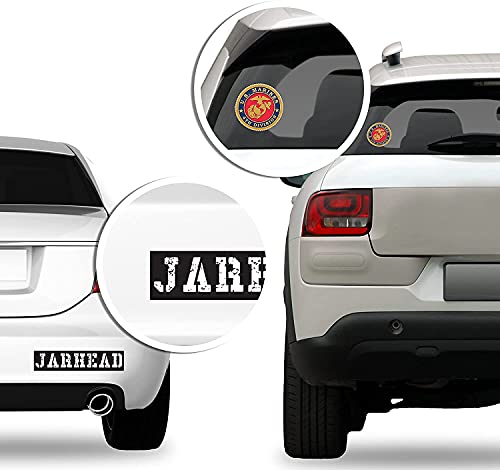 United States Marine Corps Retired Tab Sticker - 4 Inch Vinyl Decal