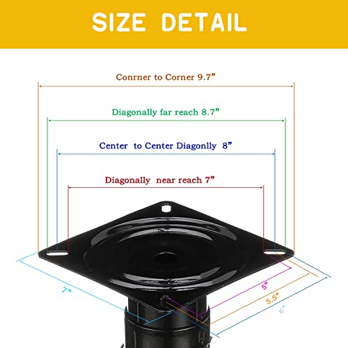 Universal Heavy Duty Metal Boat Seat Base Mount,Seating Accessory