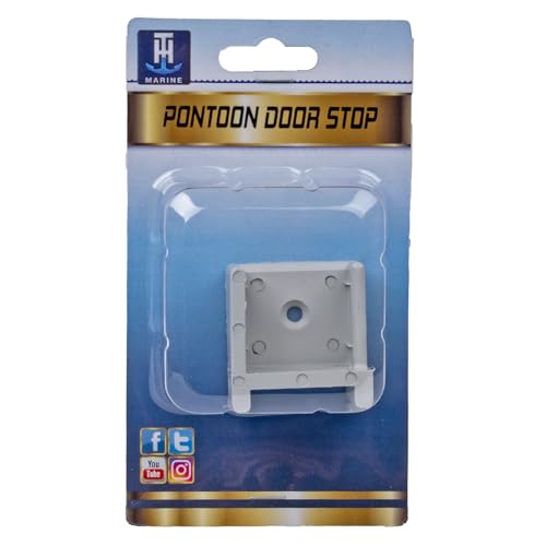 Pontoon Door Stop - Right Hinge, Injection Molded, Gray