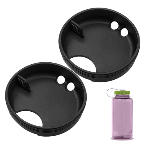 Silicone Splash Guard for Wide Mouth Water Bottles - 2 Pack