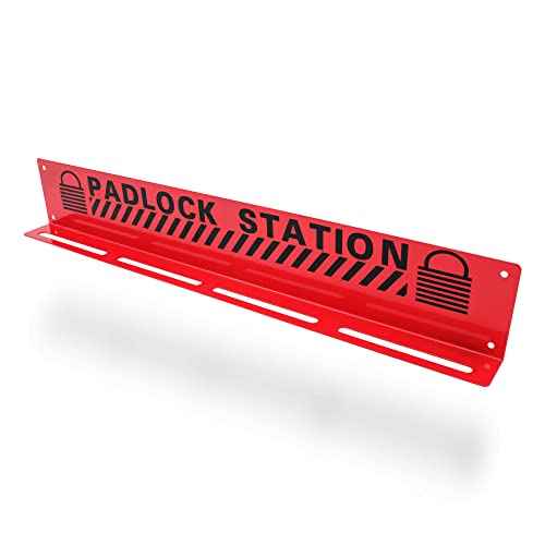 TRADESAFE Lockout Tagout Locks Station - Loto Station Holds up to 20 Safety Padlocks, Loto Locks Rack with No Lock Out Tag Out Padlocks Included