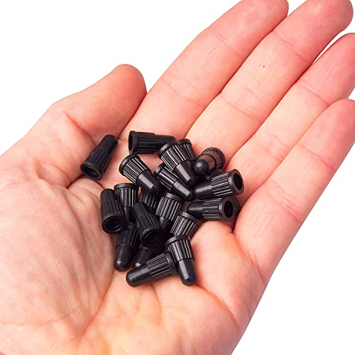 Presta Valve Caps - Plastic Dust Stem Covers for MTB and Road Bike - 20 Pack