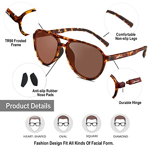 Polarized Aviator Sunglasses for Men & Women - UV400 Protection
