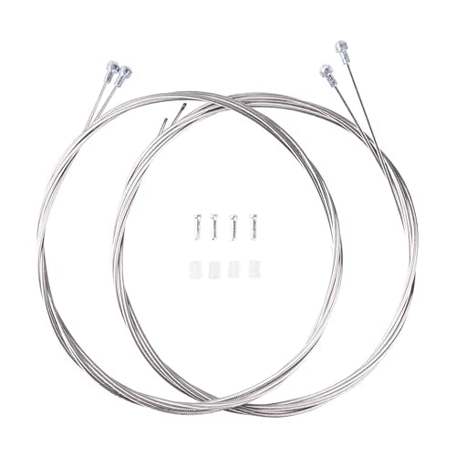 Road Bike Brake Cables - 4 Pcs Stainless Steel Inner Line Kit (1.7M)