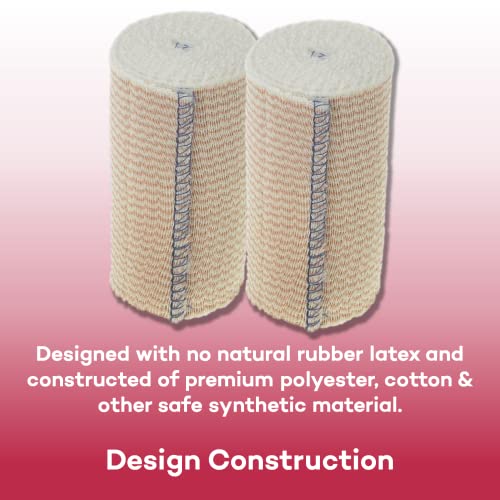 4" Elastic Bandage Wrap with Self-Closure - Pack of 2