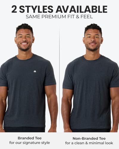 INTO THE AM Men's Black XL Workout T-Shirt Dry Fit Gym Tee with Logo – Athletic Activewear