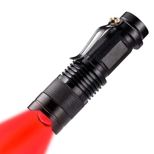 High Power Red LED Flashlight for Night Observation