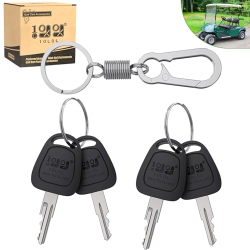 Golf Cart Ignition Keys - 4 Pack Replacement for EZGO 1976-Up