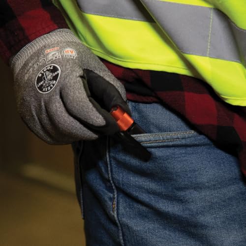 Klein Tools 56411 Rechargeable Pocket Flashlight, 275 Lumen, Dual-Direction Pocket Clip, Waterproof, Drop Rated, EDC Flashlight