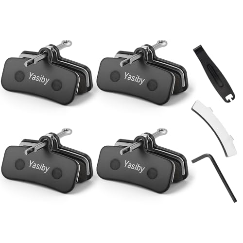 High-Performance Disc Brake Pads for Shimano & Tektro Bikes - 4 Pairs with Tools