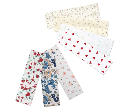 Floral Headbands for Women - 7 Pack Non-Slip Cotton Hair Bands