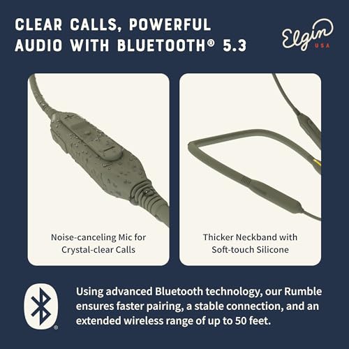 Bluetooth Earbuds with 31 dB Noise Reduction - IP67 Waterproof