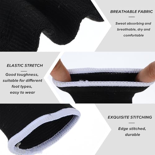 Kids Ankle Brace Compression Sleeves - 2 Pairs Black & White