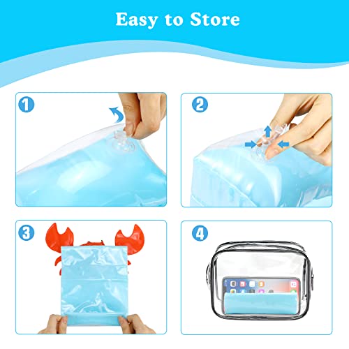 Inflatable Armbands for Kids 3-6 Years - Crabby Blue Floaties
