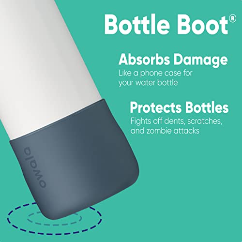 Silicone Water Bottle Boot - Anti-Slip Sleeve for 24 Oz Bottles