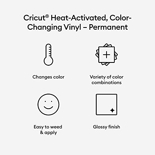 Heat-Activated Color-Changing Vinyl Roll - Magenta/Light Pink - 12"x24"