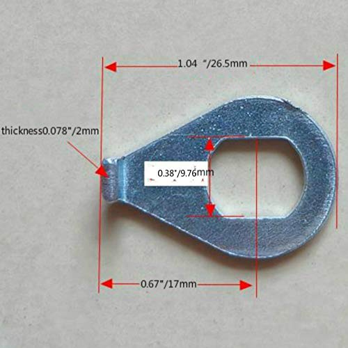 Bike Wheel Hub Hook Washer Gasket - 4 Pack Steel Safety Clips