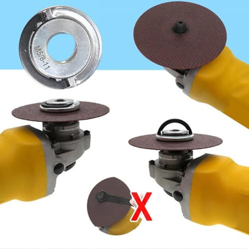 2Pcs Angle Grinder Flange Nuts, Quick Change 5/8-11 Grinder Locking Nuts, Quick Release Nut Replacement Parts for Angle Grinder