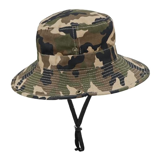 Toddler Bucket Hat - Camouflage Sun Hat for Boys (4-8 Years)