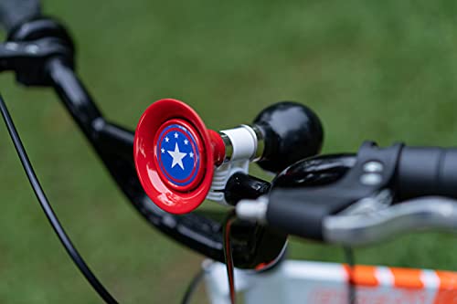 Kids Bike Horn Bell - Black & Red, Easy to Install